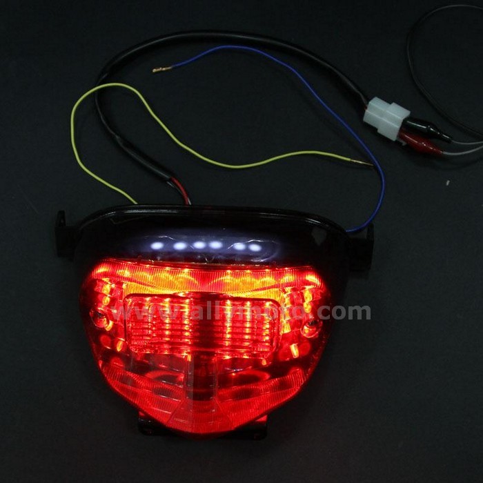 6 Led Tail Light Integrated Rear Brake Lamp License Plate Suzuki Gsxr 600K1 750K1 1000@6